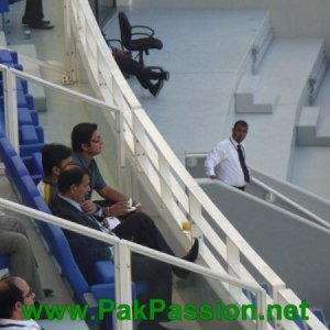 Faisal Iqbal watching the proceedings from a distance