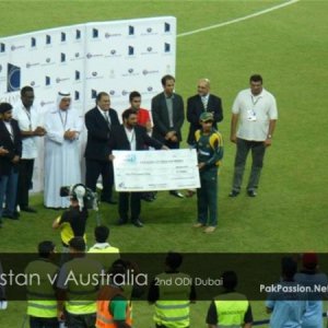 Post-match presentation ceremony