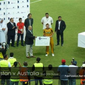 Post-match presentation ceremony