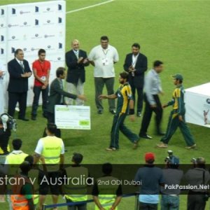 Post-match presentation ceremony