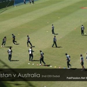 Pakistan team's pre-match practice