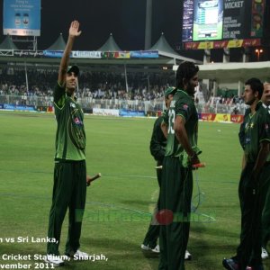 Gul waves to the excited crowd after a thrilling win