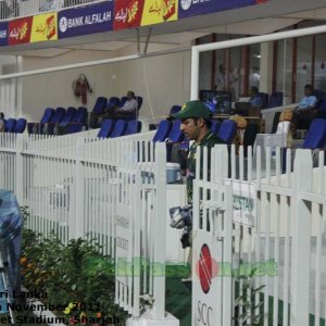 Sarfraz Ahmed heading out of the pavilion