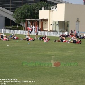 England players in practice drills