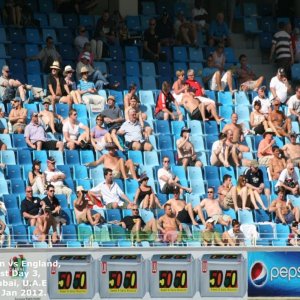 English Fans at the ground