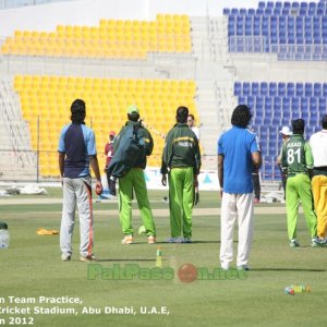 Pakistan's Training Session at Shiekh Zayed Stadium | Abu Dhabi | 24 Januar