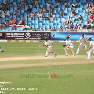 Azhar Ali sets off for a single