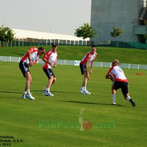 Andrew Strauss and James Anderson with Matt Prior