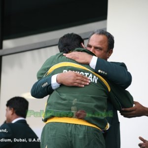 43. Mohsin Khan hugging