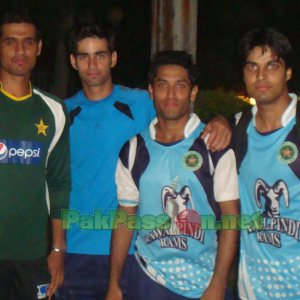 Mohammad Talha, Hammad Azam, Jamal Anwar, Umar Amin (from left to right)