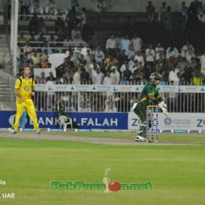 Muhammad Hafeez playing reverse sweep