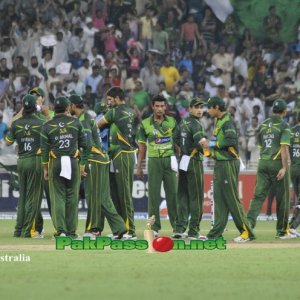 Pakistan team gathered