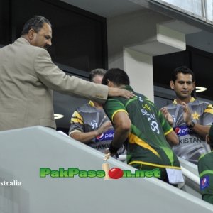 Players returning to dressing room