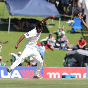 Rahat Ali celebrates a wicket