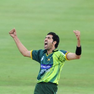 Umar was on fire has he took five wickets for six runs