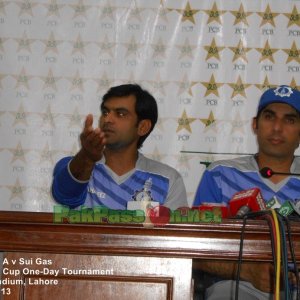 Misbah ul Haq and Mohammad Hafeez at Post Match Press Conference