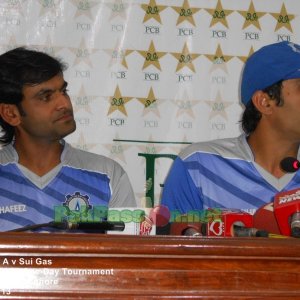 Misbah ul Haq and Mohammad Hafeez at Post Match Press Conference