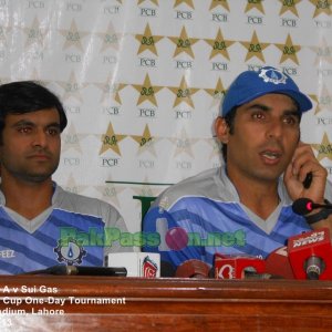 Misbah ul Haq and Mohammad Hafeez at Post Match Press Conference