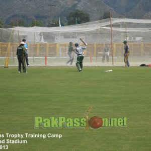 Net practice well underway