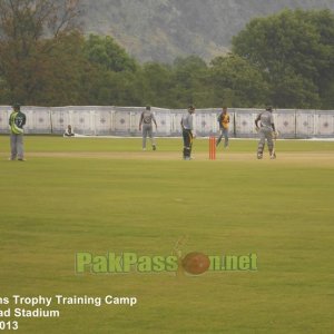 Practice target match underway at the training camp