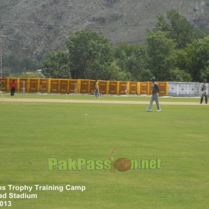 Practice target match underway at the training camp