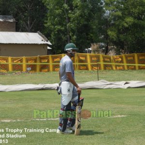 Batting practice underway at the Training Camp