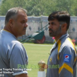 Dav Whatmore and Shahid Aslam