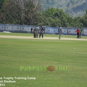 Practice target match underway at the training camp