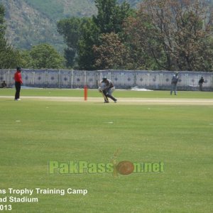 Practice target match underway at the training camp