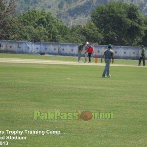 Practice target match underway at the training camp