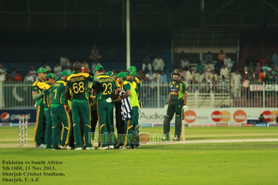 5th ODI: Pakistan vs South Africa at Sharjah, November 11th, 2013