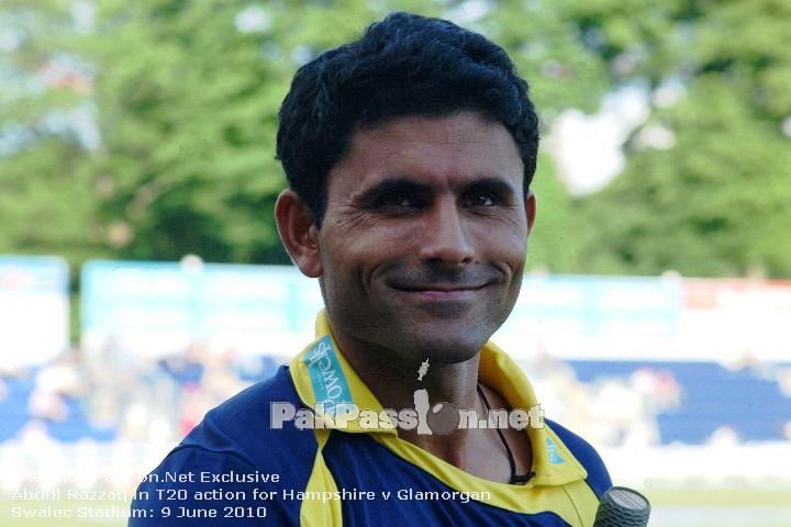 Abdul Razzaq in T20 action for Hampshire vs Glamorgan