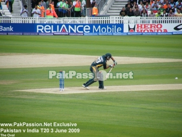 Ahmad Shehzad confidently defends one