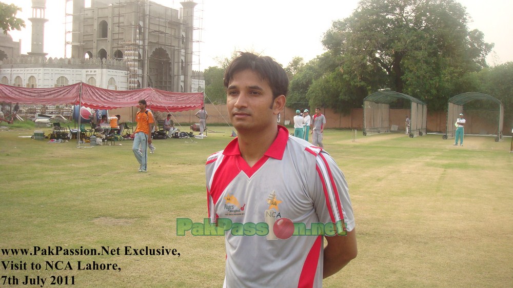 Aizaz Cheema appeared to be the fastest bowler on show
