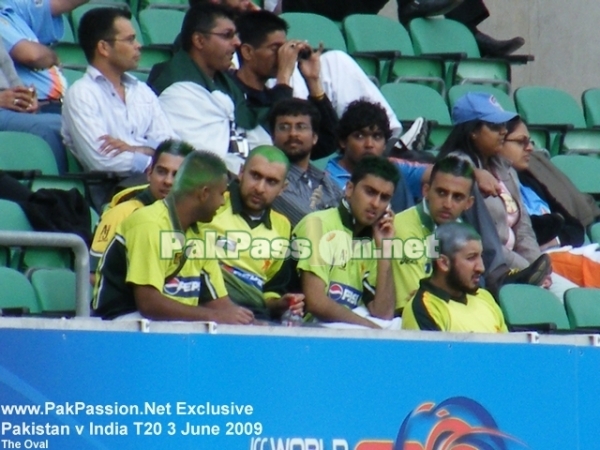 Ardent Pakistani supporters eagerly await for the match to start