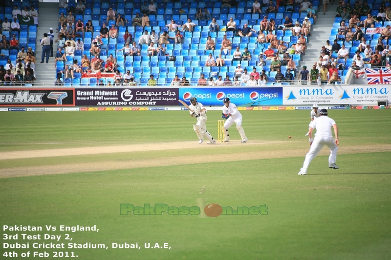 Azhar Ali sets off for a single