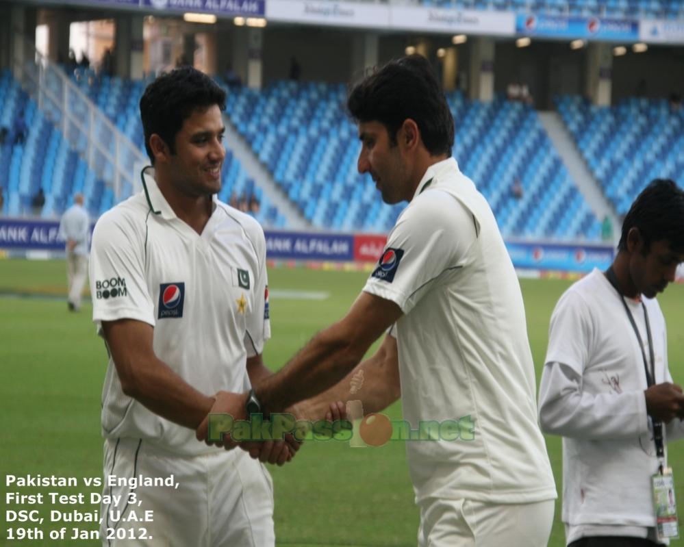 Azhar Ali with Misbah ul Haq