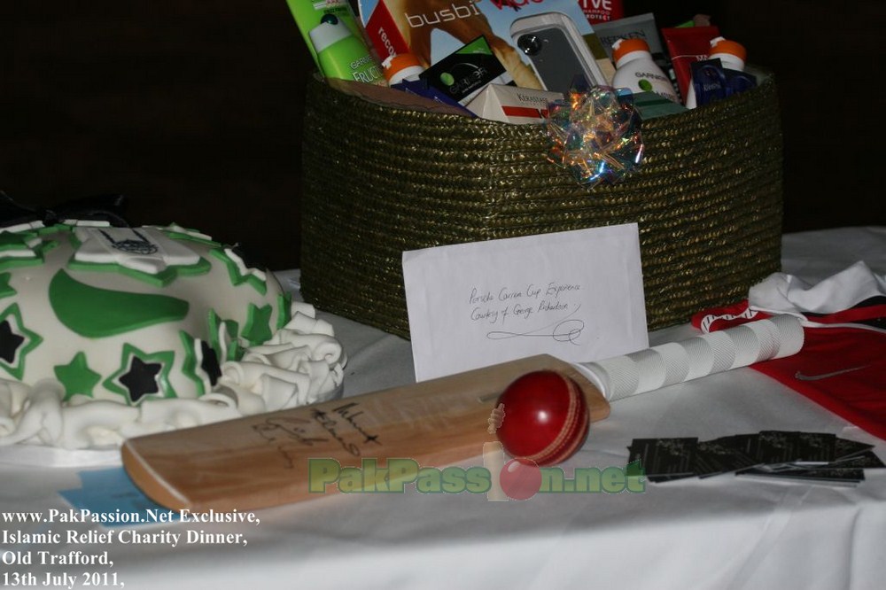 Cricketing gear being auctioned