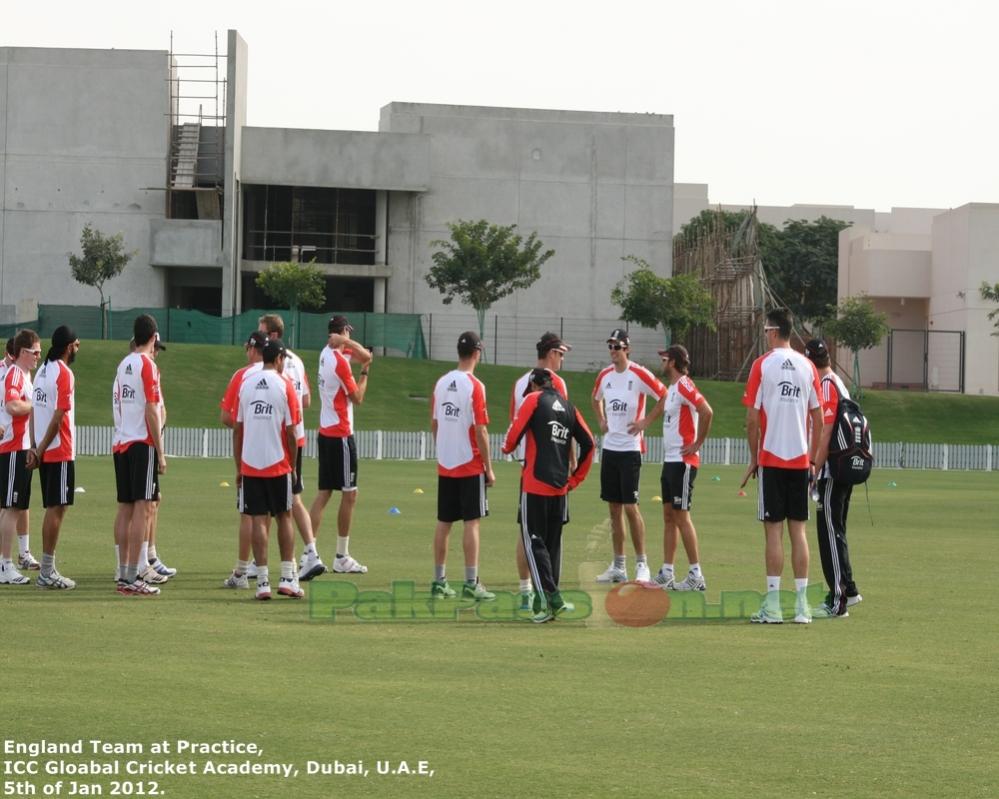 England players in practice drills