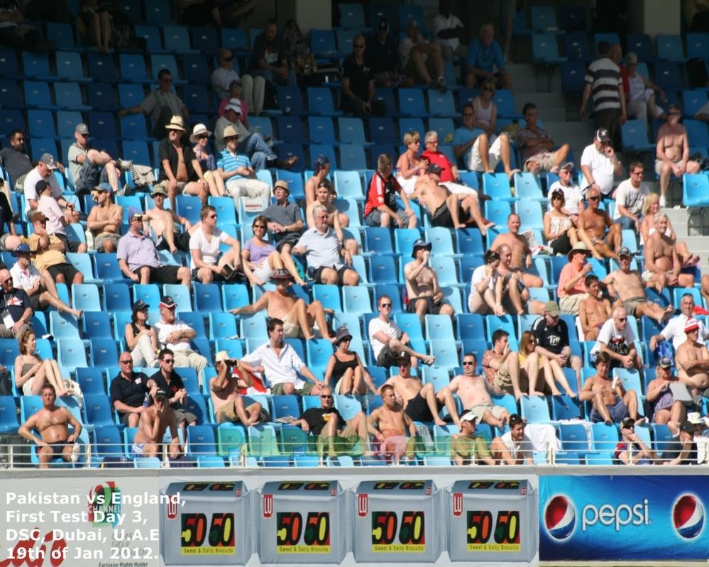 English Fans at the ground