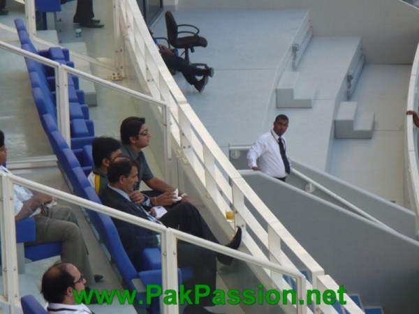 Faisal Iqbal watching the proceedings from a distance