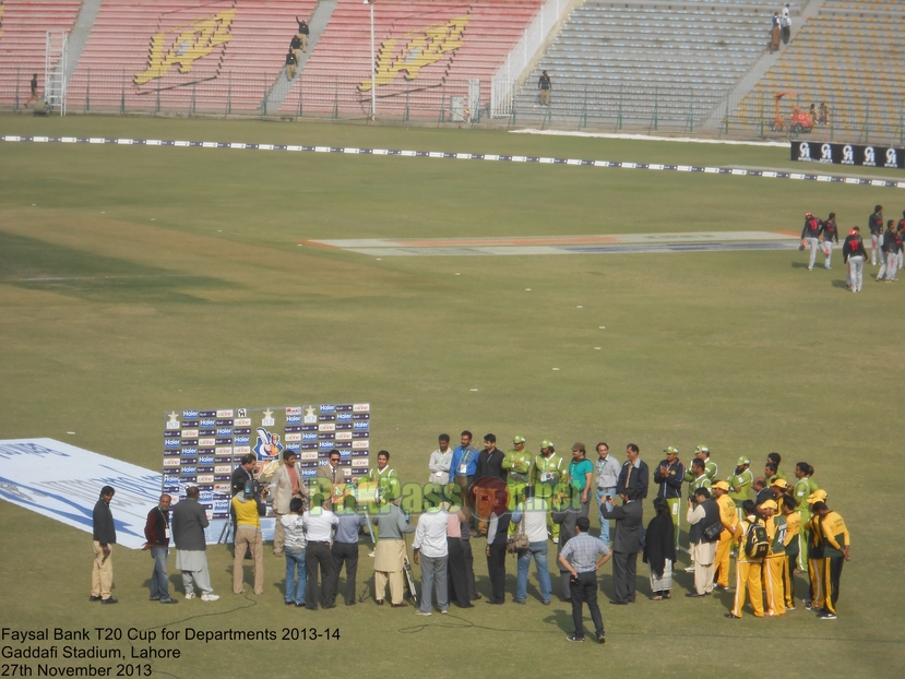 Faysal Bank T20 Cup for Departments 2013/14