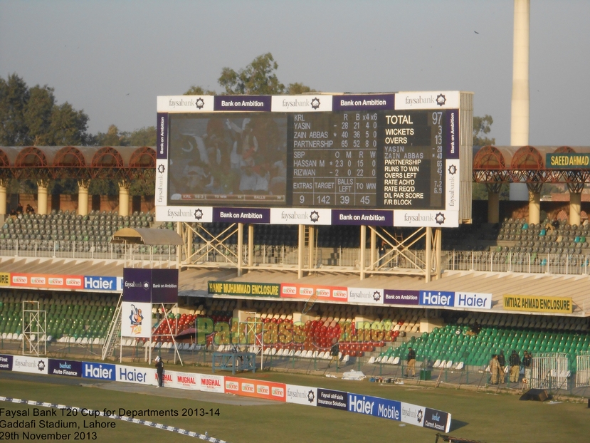 Faysal Bank T20 Cup for Departments 2013/14