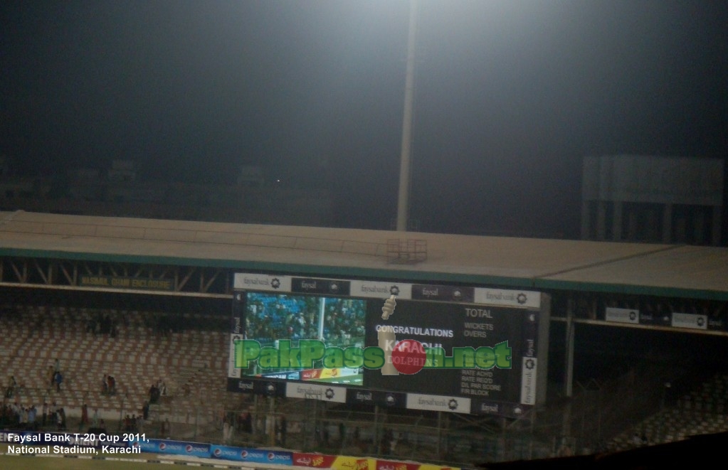 Faysal Bank Twenty20 Cup 2011 - National Stadium Karachi