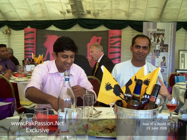 Food and drink at the Asia XI v World XI match