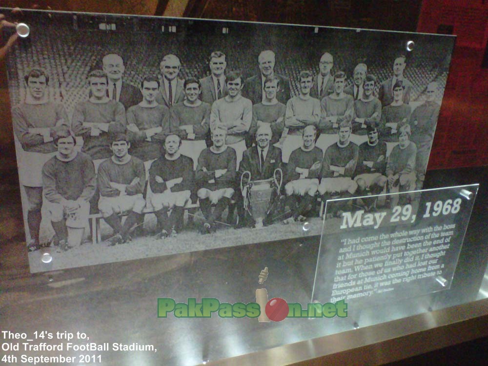 Football players at Old Trafford