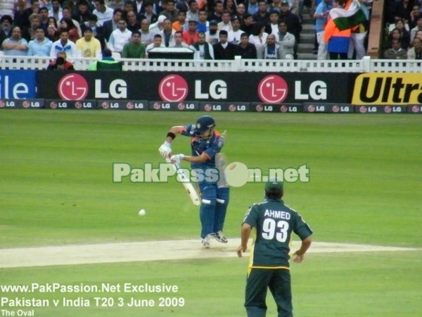 Gautam Gambhir works the ball to the onside