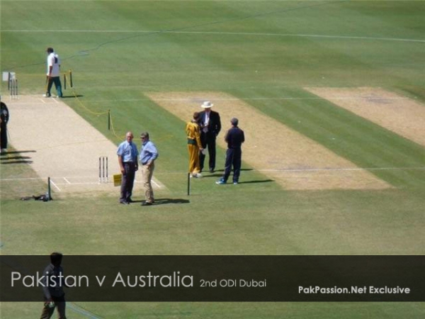 Getting ready for the toss