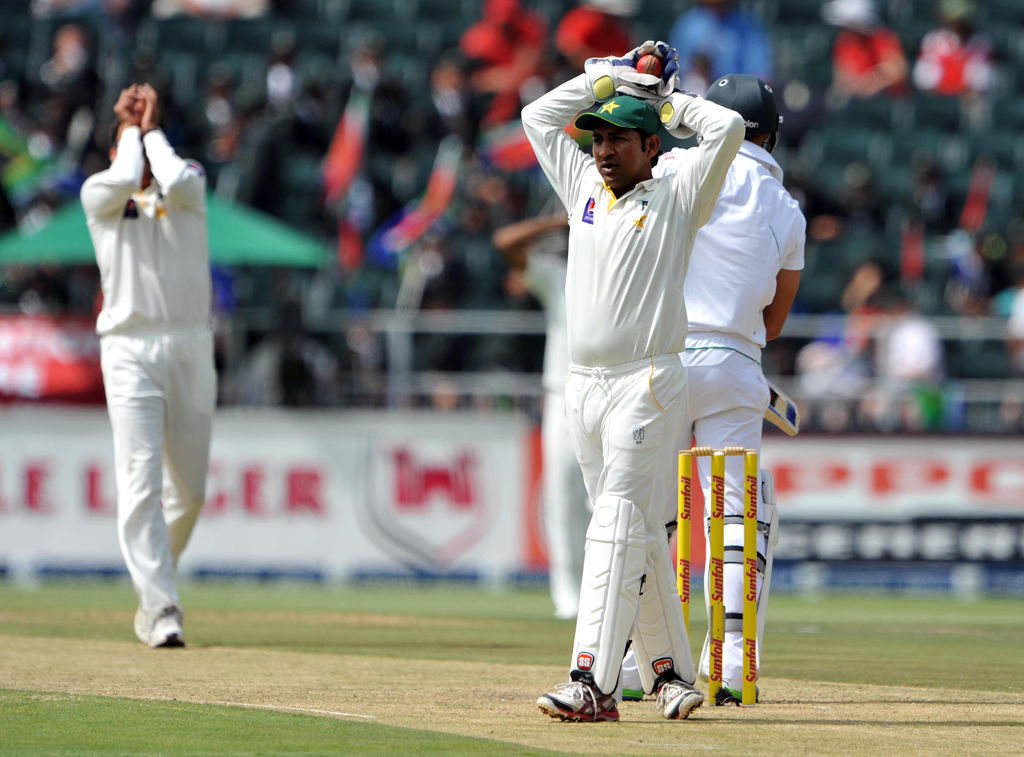 Hands go up in disbelief as a close chance goes down