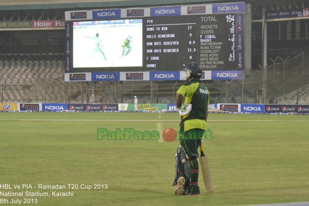 HBL vs PIA - Ramadan T20 Cup 2013